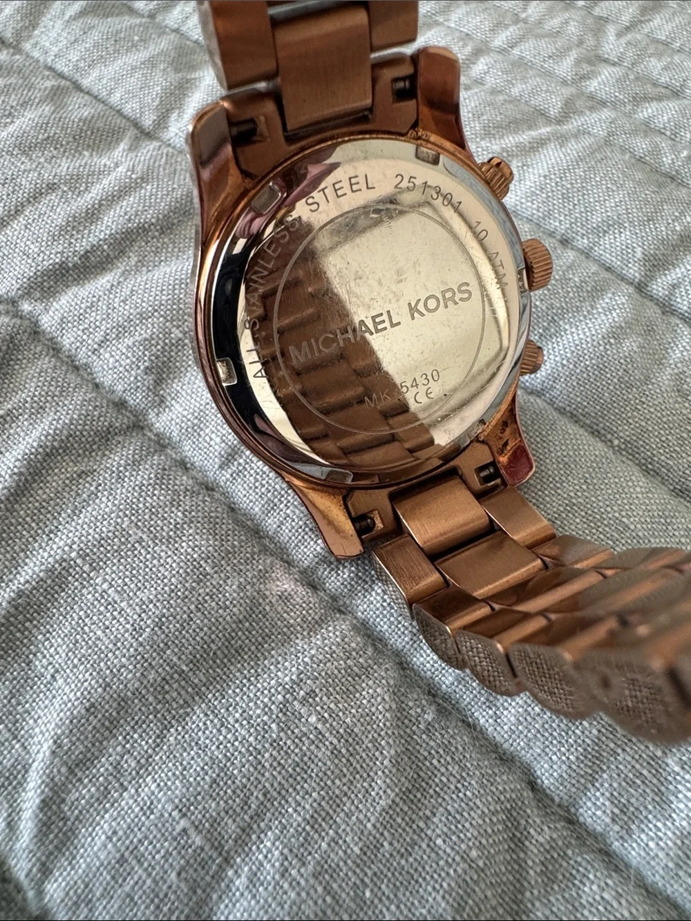 Michael Kors MK5430 Rose Gold-Tone Women’s Chronograph Watch